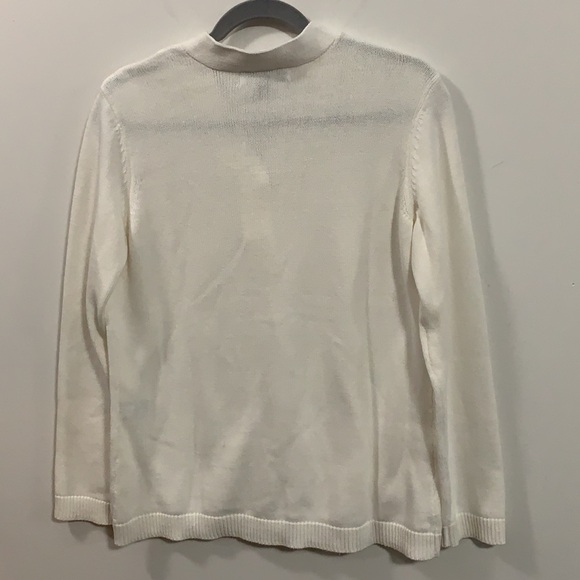 Karen Scott sweater great condition fun hardware M - Picture 2 of 5